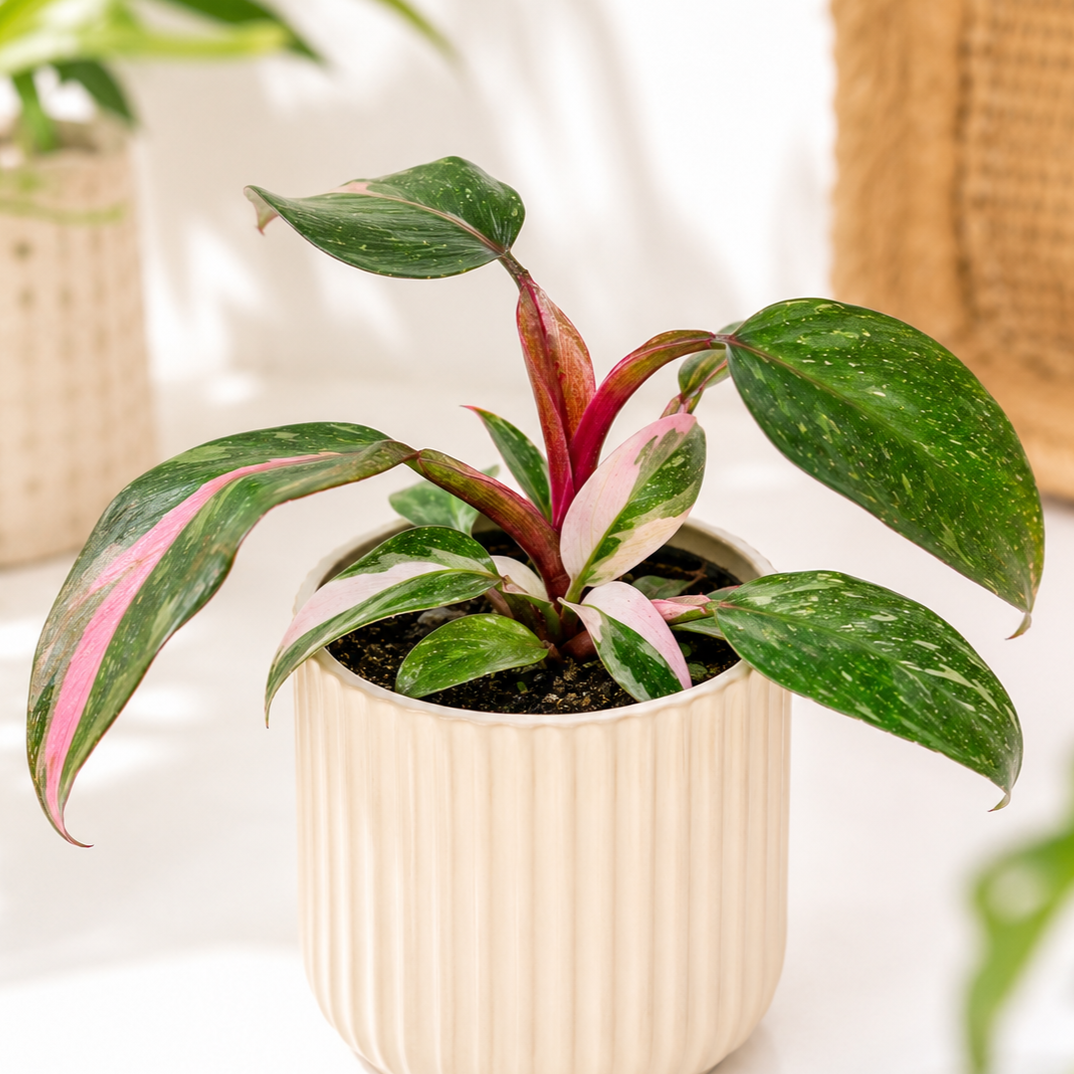 Philodendron 'Pink Princess Marble' ~ 12cm